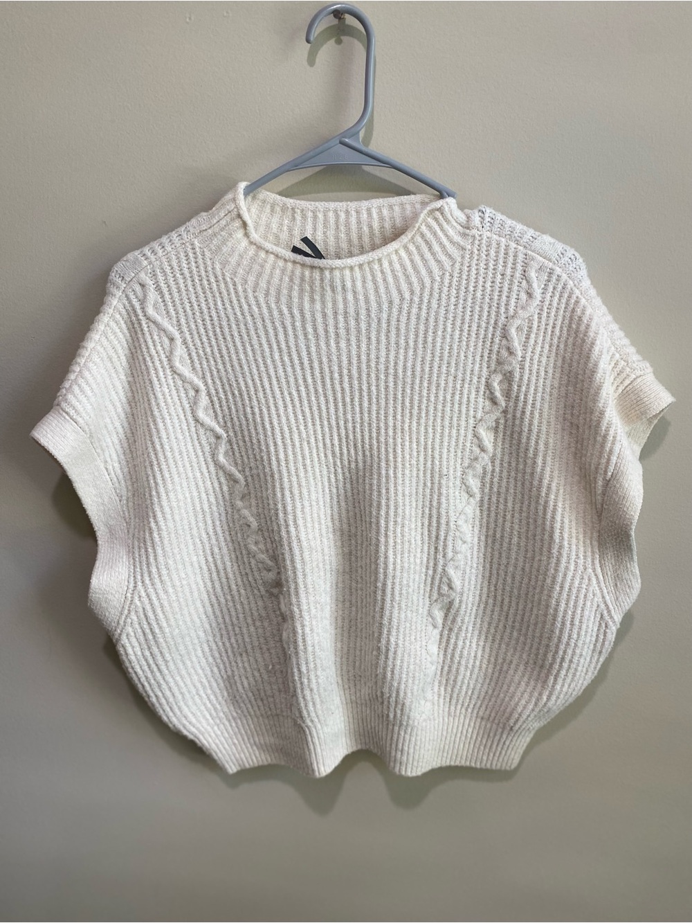 Anthropology Mock-Neck Ribbed Sweater Vest